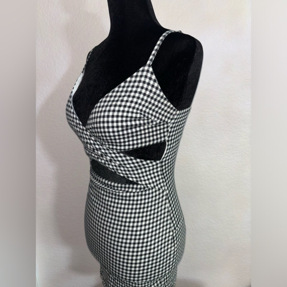 Windsor black & white gingham mini dress S - Picture 6 of 6